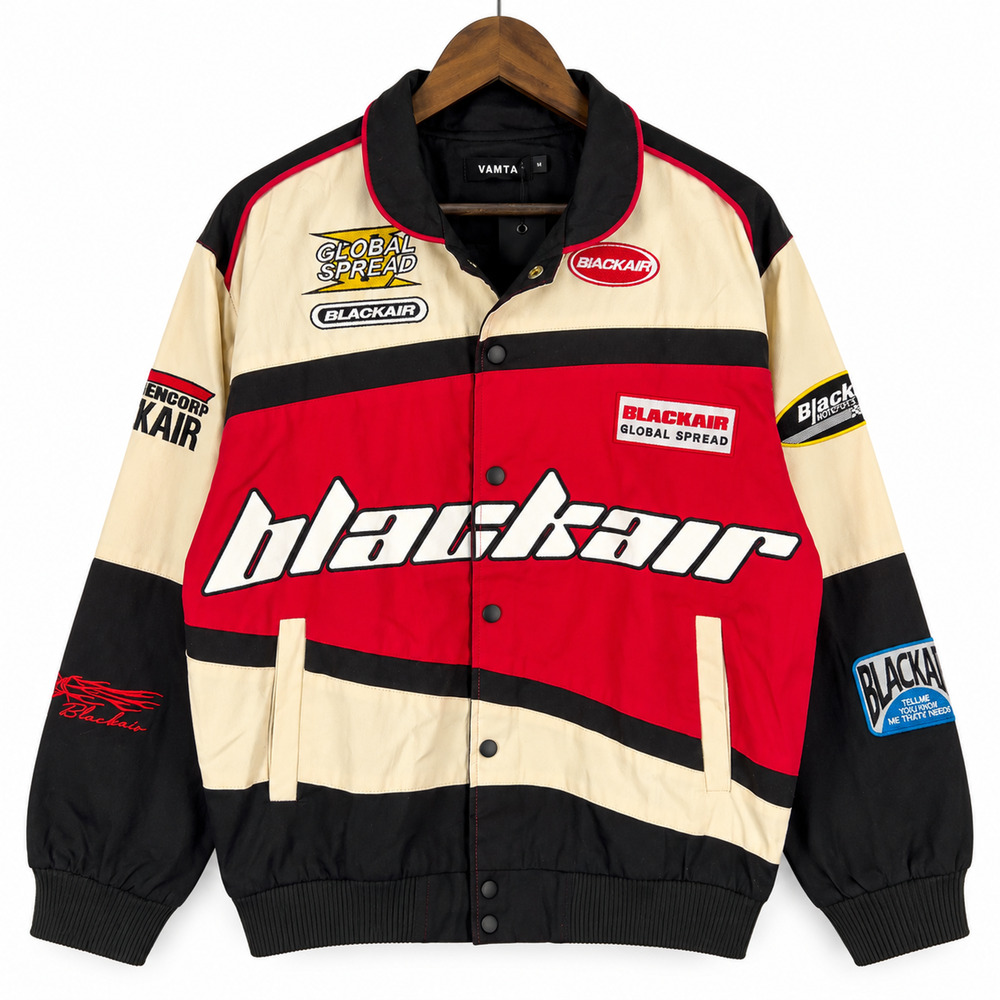 Vamtac Blackair Varsity Jacket Size Small Racing Motorsports Patchwork